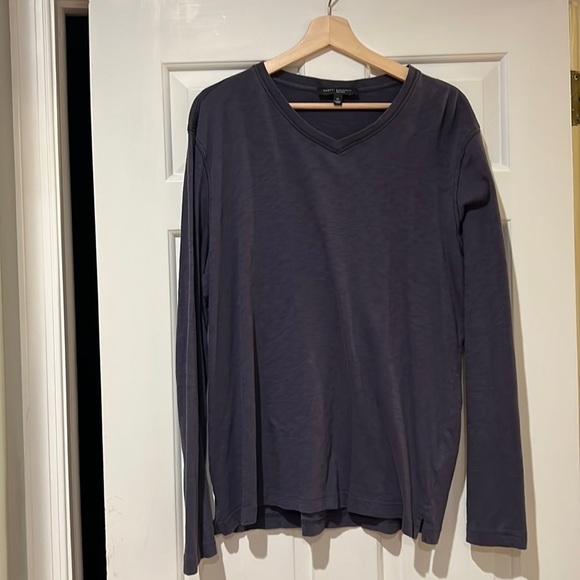 Robert Barakett Long Sleeve V-Neck Tee - Picture 1 of 8